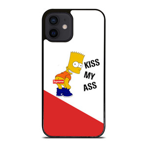 SUPREME BART SIMPSON KISS MY ASS iPhone 12 Mini Case SUPREME BART SIMPSON KISS MY ASS iPhone 12 Mini Case