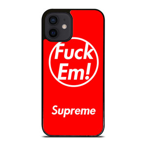SUPREME FUCK EM RED iPhone 12 Mini Case
