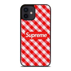 SUPREME RED GINGHAM iPhone 12 Mini Case SUPREME RED GINGHAM iPhone 12 Mini Case
