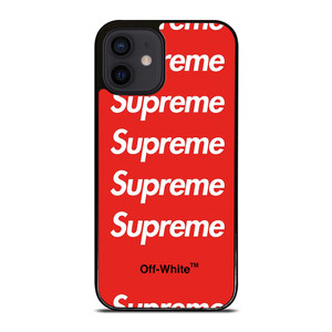 SUPREME RED OFF WHITE iPhone 12 Mini Case SUPREME RED OFF WHITE iPhone 12 Mini Case