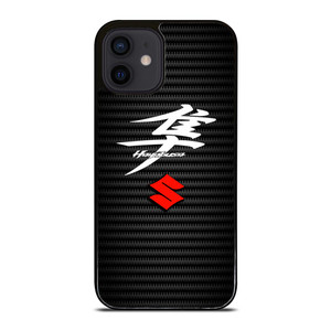 SUZUKI HAYABUSA CARBON LOGO iPhone 12 Mini Case SUZUKI HAYABUSA CARBON LOGO iPhone 12 Mini Case