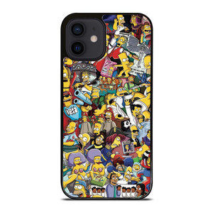 THE SIMPSONS ALL COLLAGE iPhone 12 Mini Case THE SIMPSONS ALL COLLAGE iPhone 12 Mini Case
