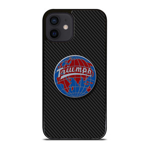 TRIUMPH WORLDWIDE LOGO CARBON iPhone 12 Mini Case