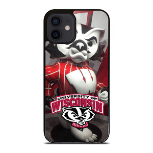 WISCONSIN BADGER MASCOT iPhone 12 Mini Case WISCONSIN BADGER MASCOT iPhone 12 Mini Case