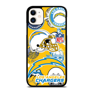 LOS ANGELES CHARGERS NFL STICKER BOMB iPhone 11 Case LOS ANGELES CHARGERS NFL STICKER BOMB iPhone 11 Case