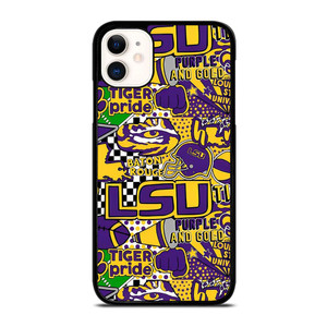 LSU Tigers UNIVERSUTY COLLAGE iPhone 11 Case LSU Tigers UNIVERSUTY COLLAGE iPhone 11 Case