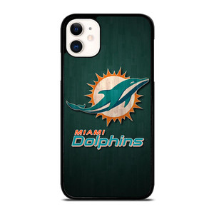 MIAMI DOLPHINS WOODEN LOGO iPhone 11 Case MIAMI DOLPHINS WOODEN LOGO iPhone 11 Case