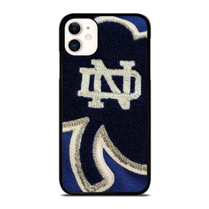 NOTRE DAME BLUE SHAMROCK LOGO iPhone 11 Case
