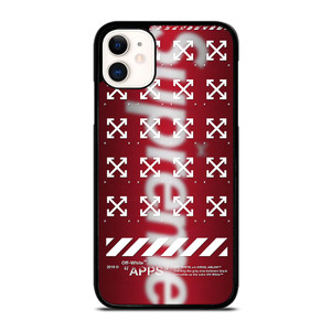 OFF WHITE X SUPREME LOGO BLUR iPhone 11 Case OFF WHITE X SUPREME LOGO BLUR iPhone 11 Case