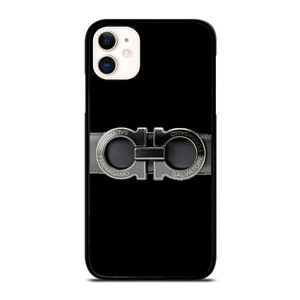 SALVATORE FERRAGAMO BELT BLACK iPhone 11 Case SALVATORE FERRAGAMO BELT BLACK iPhone 11 Case