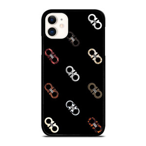 SALVATORE FERRAGAMO LOGO PATTERN iPhone 11 Case SALVATORE FERRAGAMO LOGO PATTERN iPhone 11 Case