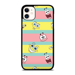 SPONGEBOB PATRICK CUTE STRIPE iPhone 11 Case