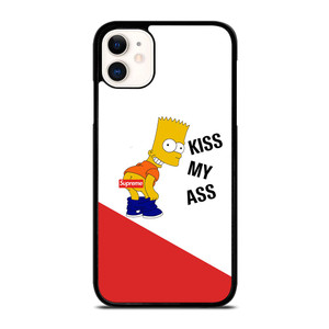 SUPREME BART SIMPSON KISS MY ASS iPhone 11 Case SUPREME BART SIMPSON KISS MY ASS iPhone 11 Case