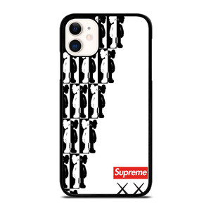 SUPREME KAWS BLACK WHITE iPhone 11 Case