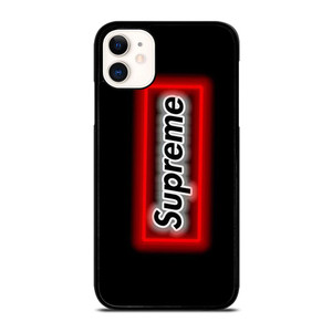 SUPREME LOGO NEON BOX iPhone 11 Case SUPREME LOGO NEON BOX iPhone 11 Case
