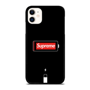 SUPREME PHONE LOW BATTERY iPhone 11 Case SUPREME PHONE LOW BATTERY iPhone 11 Case