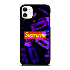 SUPREME PURPLE CASSETTE GLITCH iPhone 11 Case SUPREME PURPLE CASSETTE GLITCH iPhone 11 Case
