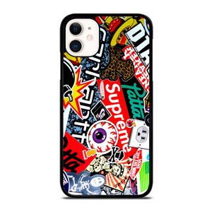 SUPREME STICKER AND OTHER BRAND iPhone 11 Case SUPREME STICKER AND OTHER BRAND iPhone 11 Case