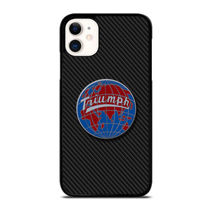 TRIUMPH WORLDWIDE LOGO CARBON iPhone 11 Case TRIUMPH WORLDWIDE LOGO CARBON iPhone 11 Case
