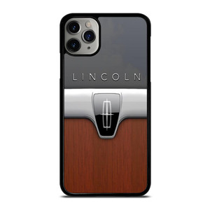 LINCOLN MOTOR WOODEN CHROME LOGO iPhone 11 Pro Case