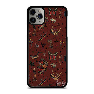 SAILOR JERRY TATTOO PATTERN iPhone 11 Pro Case SAILOR JERRY TATTOO PATTERN iPhone 11 Pro Case