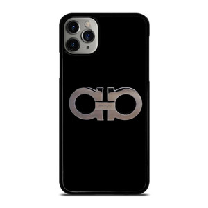 SALVATORE FERRAGAMO LOGO BLACK iPhone 11 Pro Case