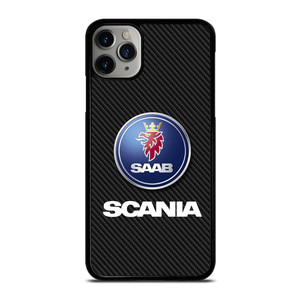 SCANIA TRUCK SAAB CARBON LOGO iPhone 11 Pro Case