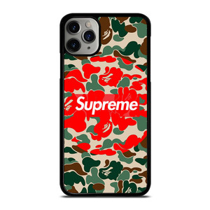 SUPREME BAPE CAMO iPhone 11 Pro Case