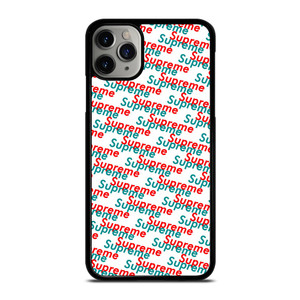 SUPREME RED BLUE PATTERN iPhone 11 Pro Case SUPREME RED BLUE PATTERN iPhone 11 Pro Case