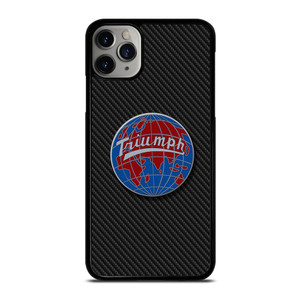 TRIUMPH WORLDWIDE LOGO CARBON iPhone 11 Pro Case
