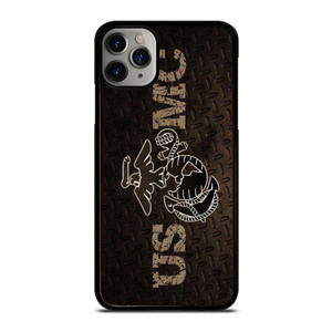 UNITED STATED MARINE CORPS METAL LOGO iPhone 11 Pro Case