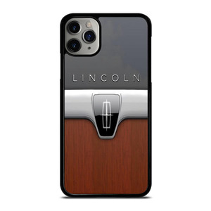 LINCOLN MOTOR WOODEN CHROME LOGO iPhone 11 Pro Max Case