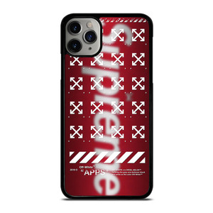 OFF WHITE X SUPREME LOGO BLUR iPhone 11 Pro Max Case