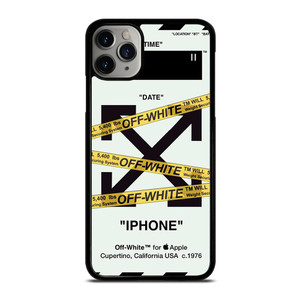 OFF WHITE YELLOW STRIPES iPhone 11 Pro Max Case