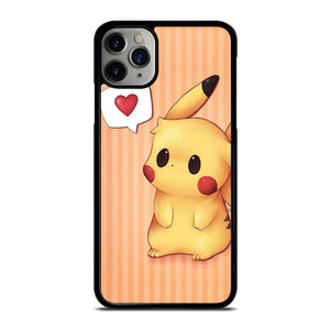 PIKACHU POKEMON LOVE SIGN iPhone 11 Pro Max Case
