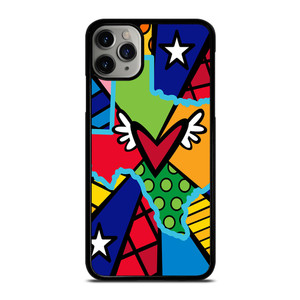 ROMERO BRITTO POP TEXAS MAP iPhone 11 Pro Max Case