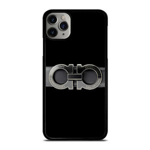 SALVATORE FERRAGAMO BELT BLACK iPhone 11 Pro Max Case SALVATORE FERRAGAMO BELT BLACK iPhone 11 Pro Max Case