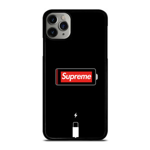 SUPREME PHONE LOW BATTERY iPhone 11 Pro Max Case SUPREME PHONE LOW BATTERY iPhone 11 Pro Max Case