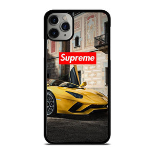 SUPREME YELLOW LAMBORGINI iPhone 11 Pro Max Case SUPREME YELLOW LAMBORGINI iPhone 11 Pro Max Case