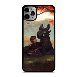 TOOTHLESS AND HICCUP ART iPhone 11 Pro Max Case TOOTHLESS AND HICCUP ART iPhone 11 Pro Max Case