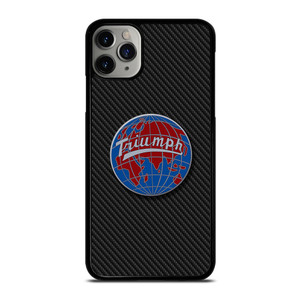 TRIUMPH WORLDWIDE LOGO CARBON iPhone 11 Pro Max Case