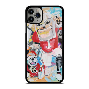 UNIVERSITY OF GEORGIA BULLDOGS UGA ART iPhone 11 Pro Max Case