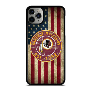WASHINGTON REDSKINS AMERICAN FLAG iPhone 11 Pro Max Case