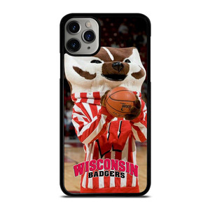 WISCONSIN BADGER MASCOT 2 iPhone 11 Pro Max Case WISCONSIN BADGER MASCOT 2 iPhone 11 Pro Max Case