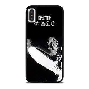 LED ZEPPELIN BLACK WHITE LOGO iPhone X / XS Case