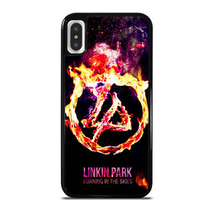 LINKIN PARK LOGO BURNING IN THE SKIES iPhone X / XS Case LINKIN PARK LOGO BURNING IN THE SKIES iPhone X / XS Case