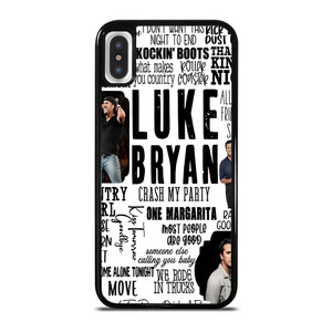 LUKE BRYAN QUOATE COLLAGE iPhone X / XS Case LUKE BRYAN QUOATE COLLAGE iPhone X / XS Case
