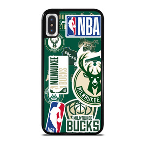 MILWAUKEE BUCKS NBA STICKER BOMB iPhone X / XS Case MILWAUKEE BUCKS NBA STICKER BOMB iPhone X / XS Case