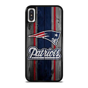 NEW ENGLAND PATRIOTS WOODEN LOGO iPhone X / XS Case