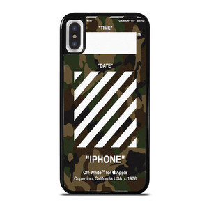 OFF WHITE CAMO ARMY iPhone X / XS Case